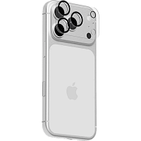 Защитное стекло для камер uBear Extreme Clear Full Cover Lens shield для iPhone 18 Pro Max (Burgundy)